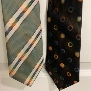2 Tango Mens Neck Ties Ombre black green silk